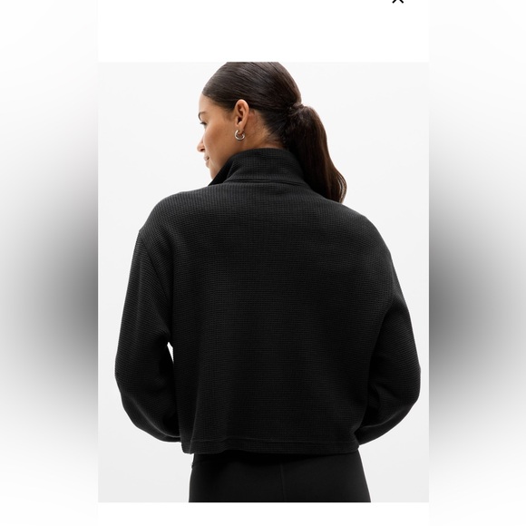 Athleta Tranquil Waffle 1/2 Zip Sweatshirt - Size Medium NEW! - Picture 3 of 9